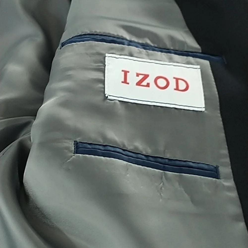 IZOD Classic Two Button Navy Blazer Fully Lined 50Reg